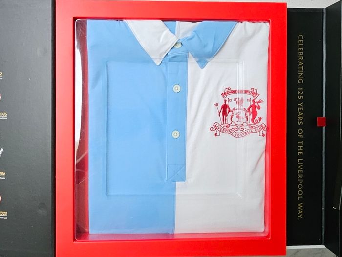 Official Liverpool FC 125th Anniversary Limited Edition Double Shirt Box Set - Size Large (Pristine Condition)