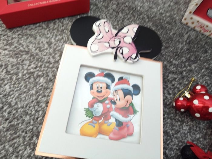 Box Of New as New Disney Christmas Ornaments and Gifts
