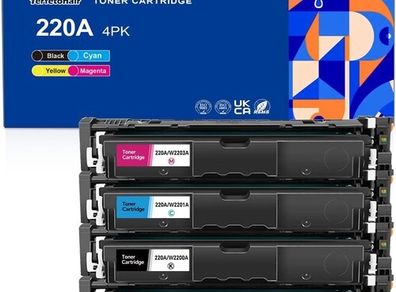 4 Toner Cartridge 220A Fits For HP 4202dn 4202dw