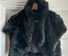 Fur jacket, short, dressy, Savida
