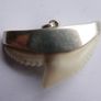 Vintage Sterling Silver Mounted Sharks Tooth Pendant Image 8