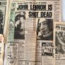 7x John Lennon Beatles death newspapers Image 4