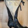 Victorian-style black leather boots 5 Image 3