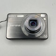 Sony Cyber-shot DSC-W125 7.2MP Digital Black Camera, Tested Working