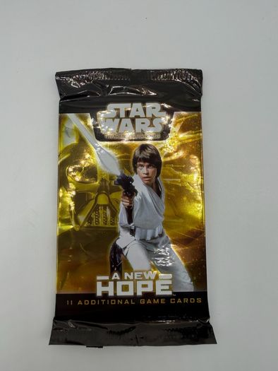 Star Wars A New Hope 11 Additional Booster Game Card Expansion Pack New Sealed Trading Card 2002