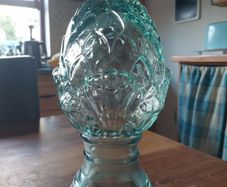Large 29cm Vintage Glass Artichoke Finial (Heavy 2.8kg)