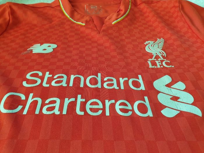 Liverpool Football Club Home Jersey 2015 to 2016 Childrens Extra Large New Balance YXL