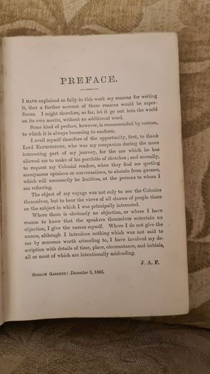 Oceana. By J. A. Froude. Rare Vintage 1886 First Edition. Hardback In Fair Condition. Printed By Longmans, Green, And Co 1886. 25.