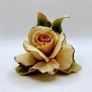 Vintage  Italian Capodimonte cream rose candle holder Image 4