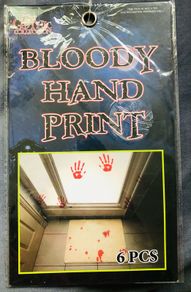 Halloween Bloody Hand print decoration