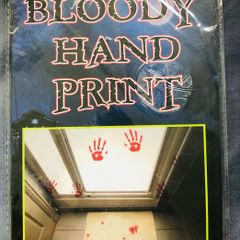 Halloween Bloody Hand print decoration