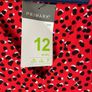 Bnwt red vneck long tiered dress size 12 long sleeves Image 7