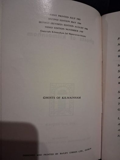 Ghosts of Kilmainham / 3rd ed. 1969