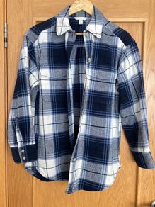 H&M Oversized Boyfriend Shirt 100% Cotton XS - New