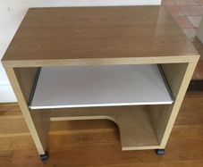 Bedside two tier table