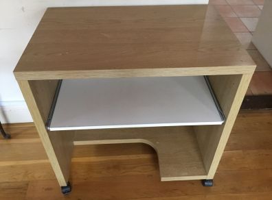 Bedside two tier table