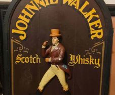 Vintage Johnny Walker Wooden Sign