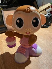 Light up moving monkey toy
