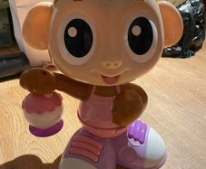 Light up moving monkey toy