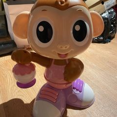 Light up moving monkey toy