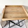 New large foldable console or occasional table in Oak and vintage black Image 6