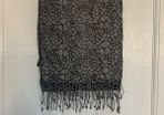 Armani exchange silver grey pashmina scarf