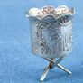 Miniature 19th century 800 silver chalice Image 6