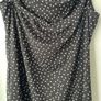 Prettylittlething  black polka dot ruched dress plus size new Image 6