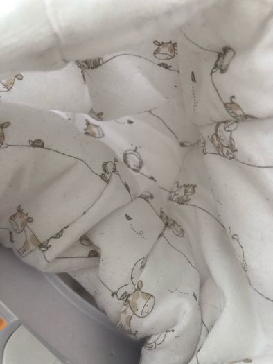 Soft white mothercare pramsuit 3-6 months