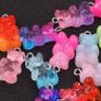 100 Pcs Gummy Bear Charms Pendants Cute Resin Bear Candy Charms in Bright Color Cartoon Bear Keychains Jewelry Necklace Charm Cute Bracelet Accessories for Child DIY Craft Image 6