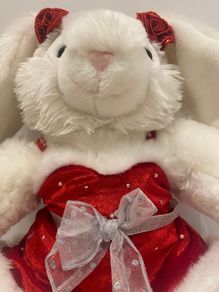 Christmas Bunny with full Christmas outfit
