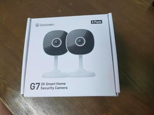 ecurity Camera Indoor - 2K WiFi Home Cameras for Baby Monitor, Pet, Dog, Smart CCTV, Alert, Siren, SD Card Storage, Works with Alexa (G7-2P)