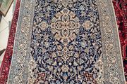 Rare large authentic Persian Nain Rug. silk and wool