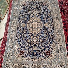 Rare large authentic Persian Nain Rug. silk and wool