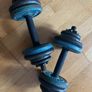 2x 10kg dumbbells Image 2