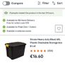4 x storage tubs 60ltrs. Used for a week. Collect Swords area Image 3