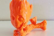 Coral Encrusted Groot 3D Printed