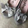WEDGES - Le Babe Wedge Peep Toe Bow Shoes. Size 5 Image 7