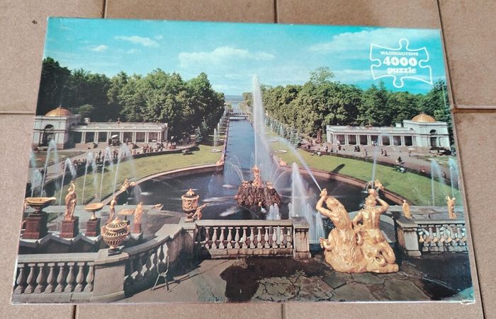 Rare Vintage 1979 Waddingtons 4000pc Puzzle - Grand Cascade, USSR