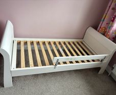 mia sleigh corned cot bed mamas and papas