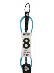 Channel Islands 8ft CI Standard Leash- Green / Blue / Black