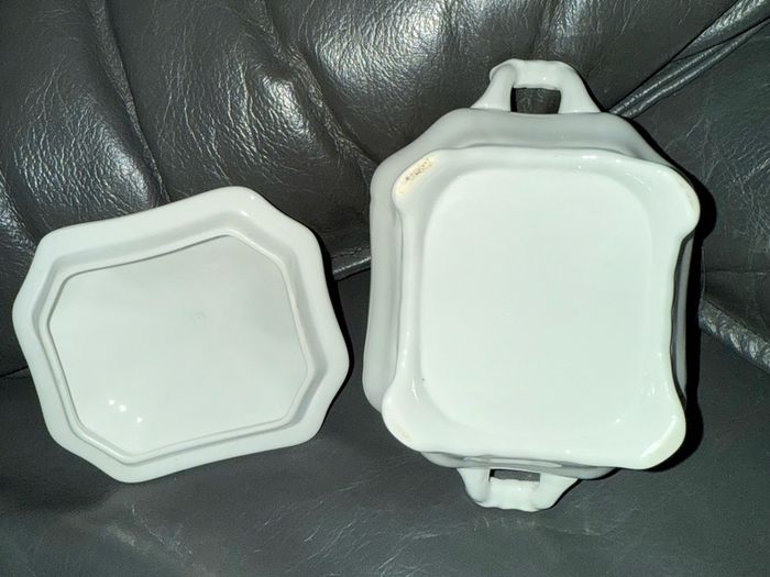white ceramic possibly sugar bowl