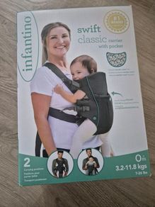 Infantino Swift Classic with Bib Baby Carrier - Grey