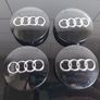 4 x Black Audi Centre Caps (60mm) - FREE POST Image 2