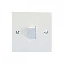 1 Gang 2 Way Light Switch White