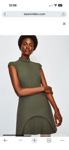 Karen Millen Mini Dress Khaki