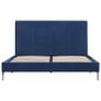 Bed Frame Blue Fabric 120x190 cm Image 3