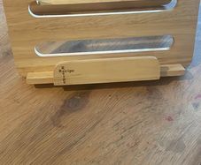 Wooden cook book stand