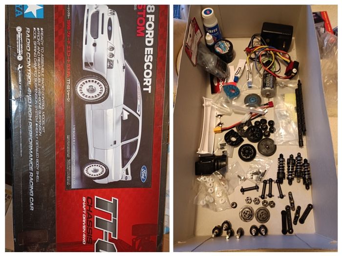 RC Car 1:10 Tamiya TT02 Escort Cosworth 1998 upgraded ONO