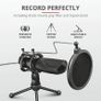 Mantis Streaming PC Gaming Microphone, USB Connected, Including Shock Mount, Pop Filter and Tripod Stand, Black Image 5